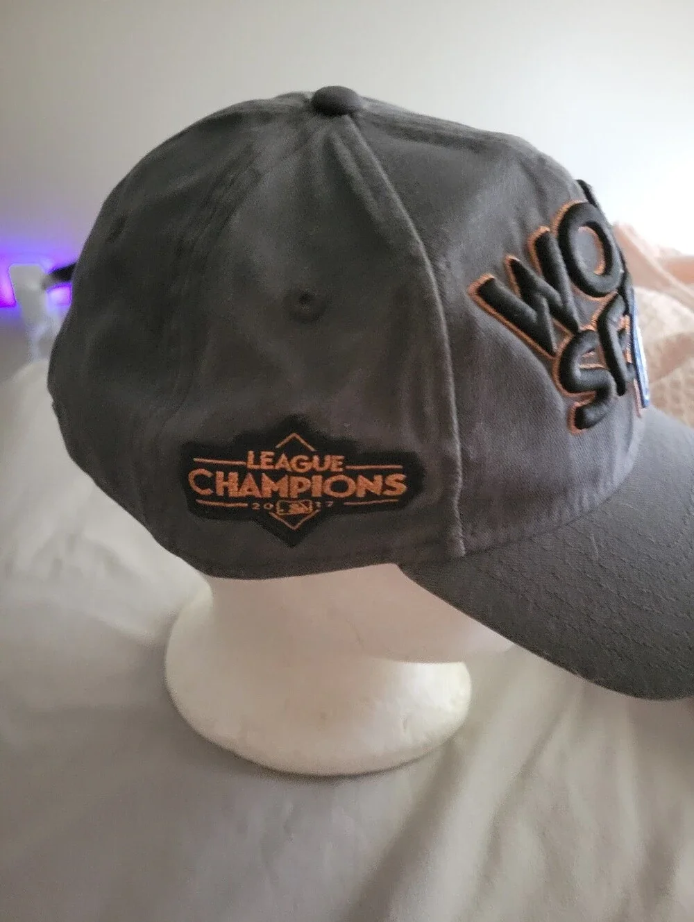 New Era Los Angeles Dodgers Gray World Series Cap with Blue and Brown Logo